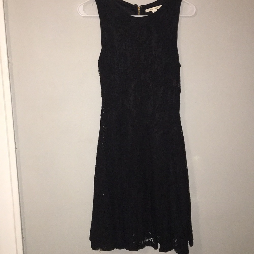 Miami Black Drop Waist Dress
